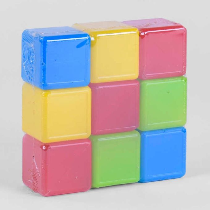гр Кубики кольорові 9 шт. 05061 (21) "M Toys"