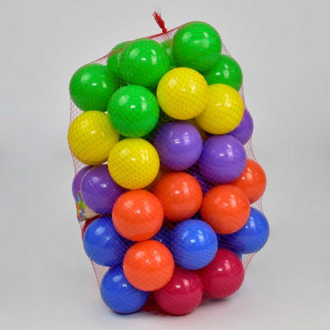 гр Кульки "80 мм м'які" 12023 (5) в сітці 50 шт "M Toys"
