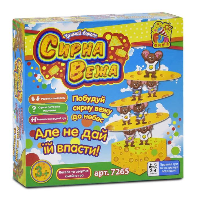 гр Настільна гра "Сирна вежа" 7265 (12) "4FUN Game Club", у коробці