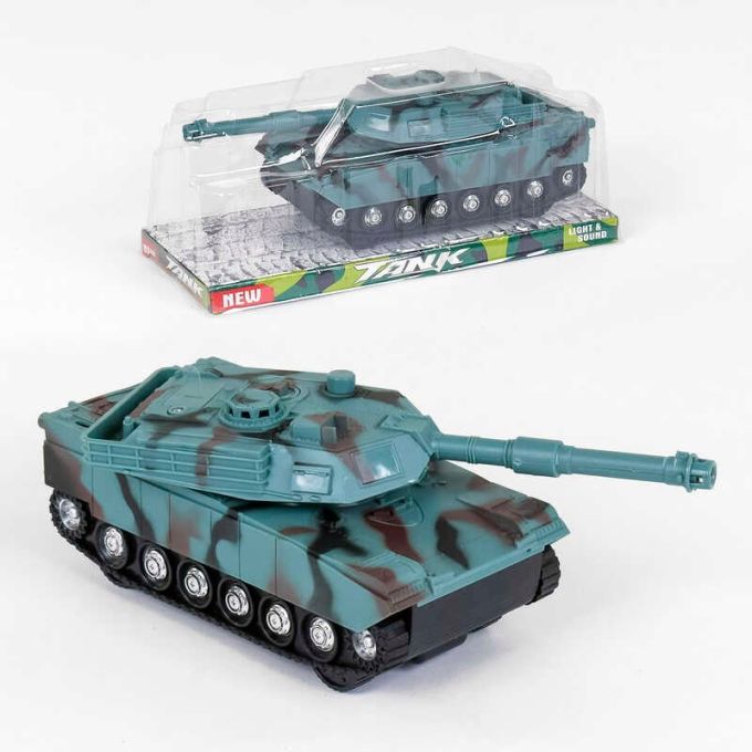 Танк 383-22 D (120) інерційний, світло, звук, поворотна вежа, в слюди
