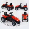 Трактор педальний 07-321 RED (1) клаксон на кермі, сидіння регулюється, колеса з гумовими накладками, в коробці
