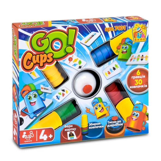 гр Настільна розважальна гра "Go Cups" 7401 (12/2) "4FUN Game Club", в коробці