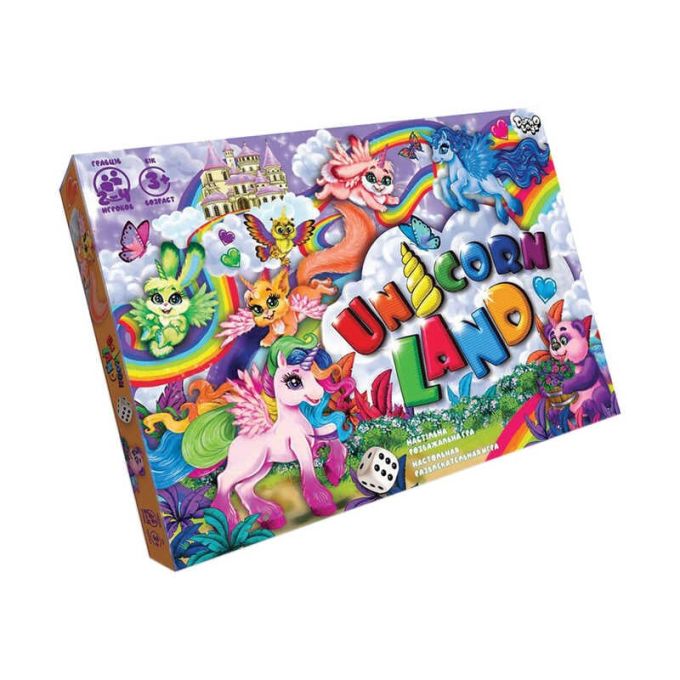 гр Настільна розважальна гра "Unicorn Land" DTG97 (20) "Danko Toys", у коробці