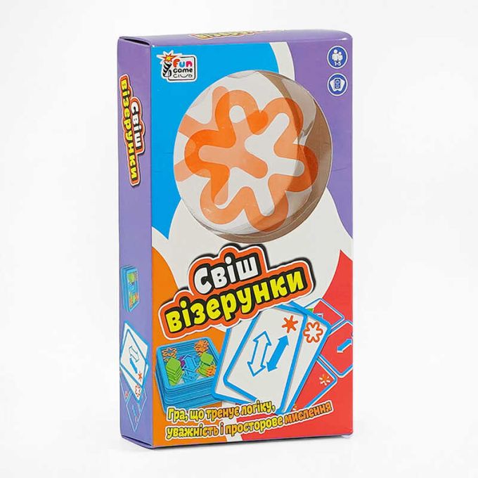 гр Настільна гра "Свіш візерунки" UKB-B 0037-2 (40) "4FUN Game Club", 42 карти, українською мовою, в коробці