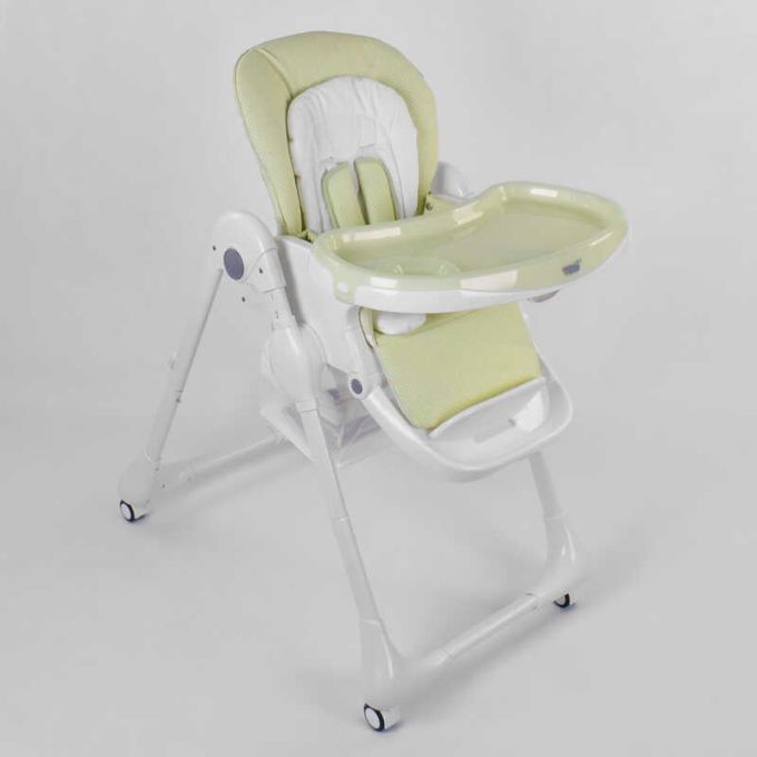 Стільчик для годування Toti W-56077 (1) м'який PU, м'який вкладиш, 4 колеса, знімний столик, в коробці