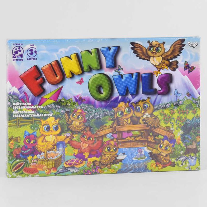 гр Настільна розважальна гра "Funny Owls" DTG98 (20) "Danko Toys", ОПИС УКР/РОС. МОВАМИ