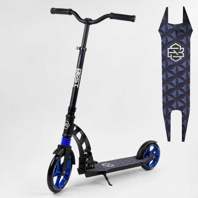 Самокат двоколісний "Best Scooter" 81246 (2) колеса PU, d переднього колеса - 230мм, d заднього колеса - 180мм, 1 амортизатор передній, в коробці