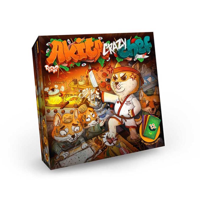 гр Настільна гра "Akita Crazy Chef" G-ACC-01-01 (10) "Danko Toys", опис укр\рос мовами