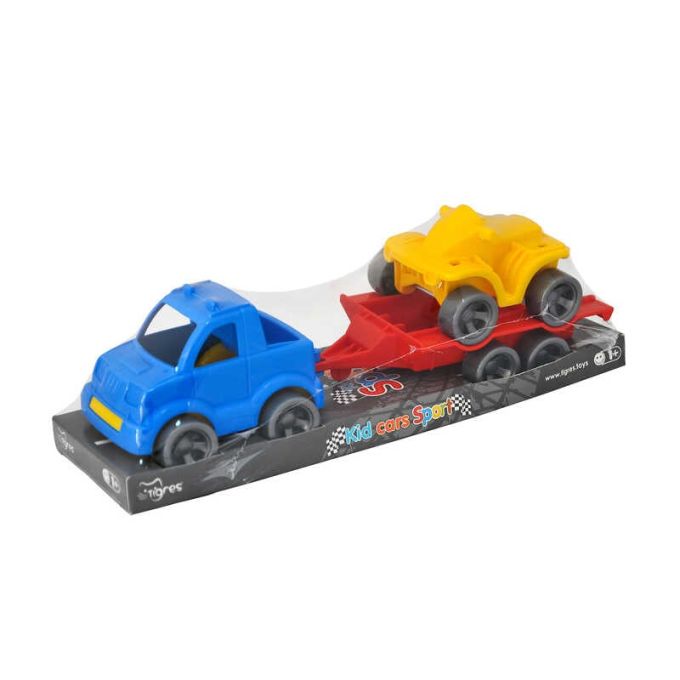 гр Набір авто "Kid cars Sport" 3 ел. на планшетці (пікап + квадроцикл) 39825 (30) "Tigres"