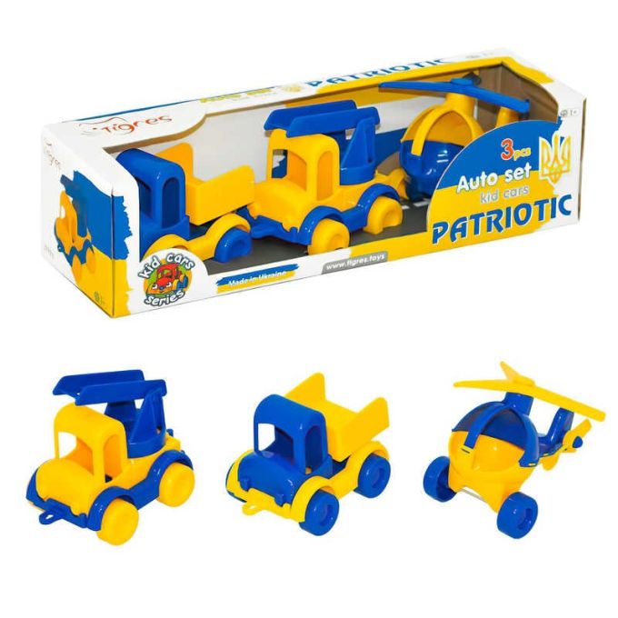 гр Набір патріотичних машин "Kids cars" 39996 (20) "Tigres", в коробці