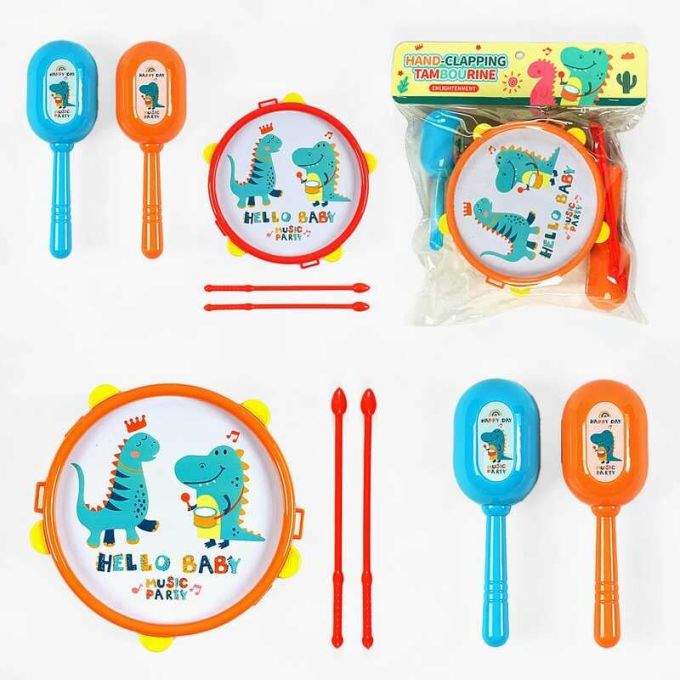 Музичні інструменти 8838-13 (96/2) 2 види, барабан, маракаси, в пакеті