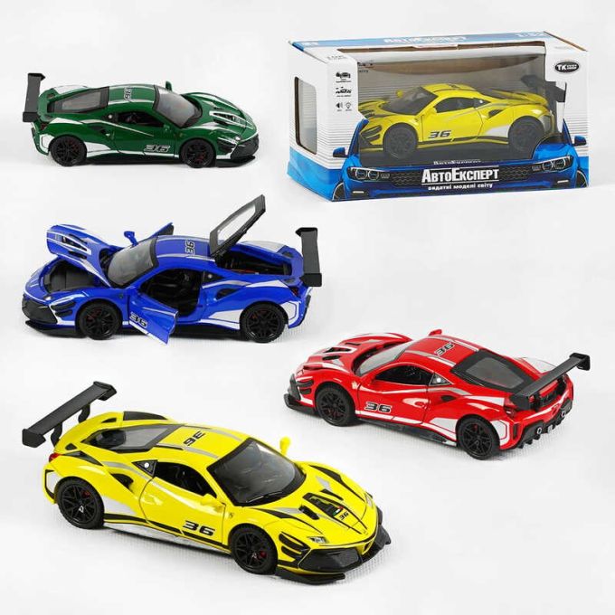 Машинка 10820 (48) "Авто Експерт", 4 кольори, металопластик, 1:32, звук, світло, інерція, рухомі елементи, в коробці, МІКС ВИДІВ