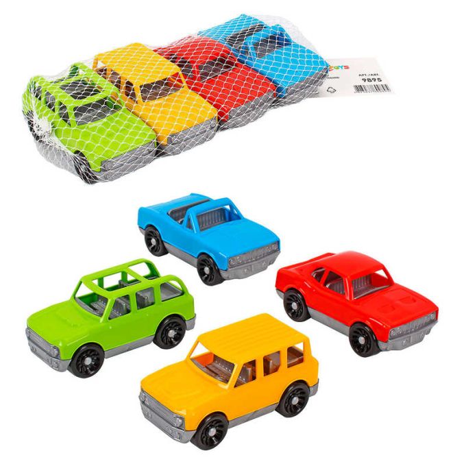 гр Набір автомобілів 9895 (16) "Technok Toys", 4 штуки, в сітці