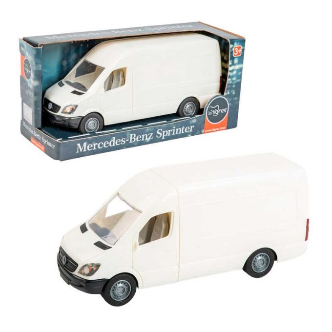 гр Автомобіль "Mercedes-Benz Sprinter" вантажний білий 39651 (4) "Tigres" 1:24, гумові колеса, двері відчиняються, кермо підіймається, в коробці