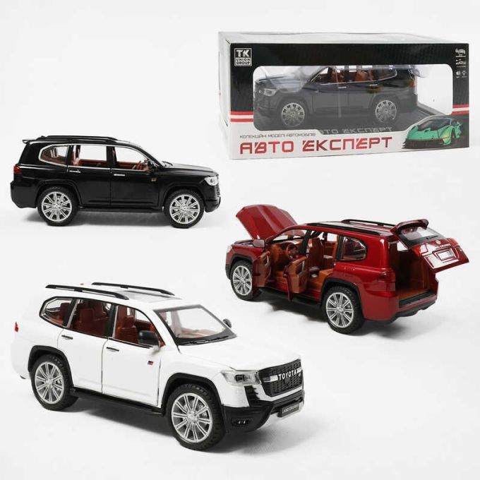 Машинка 1540-04 (24) "Авто Експерт", 3 кольори, металопластик, 1:24, звук, світло, інерція, відчиняються двері, у коробці, ВИДАЄТЬСЯ ТІЛЬКИ МІКС ВИДІВ