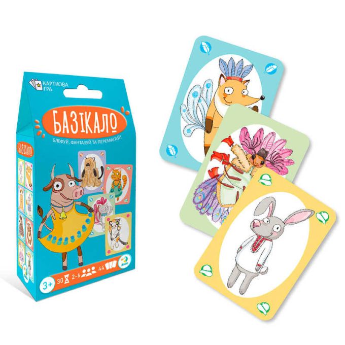 гр Карткова гра "Базікало" 301236 (150) "DoDo", 44 картки, розмір: 10х7 см, в коробці