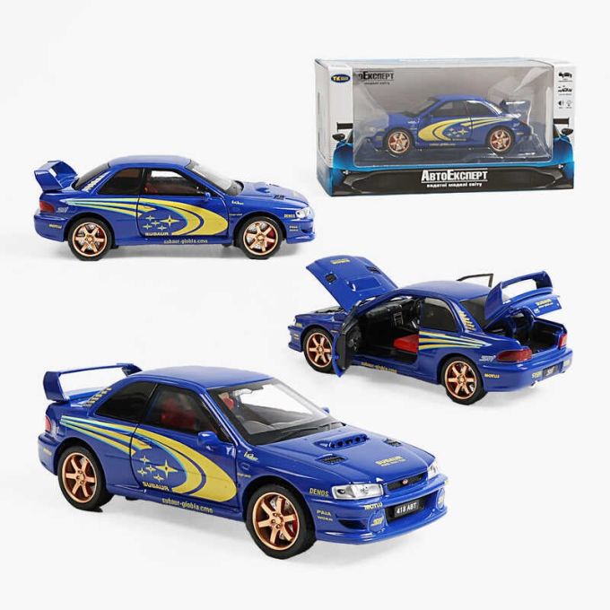 Машинка TK-36180 (48/2) "Авто Експерт", металопластик, 1:32, світло, звук, інерція, відчиняються двері, багажник, капот, 2 режими роботи: зі звуком / без, в коробці