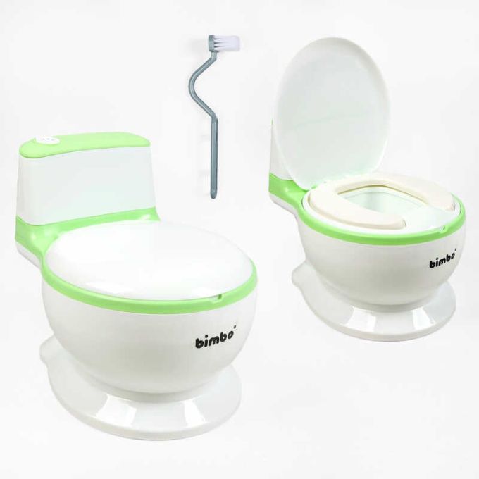 гр Горщик дитячий Bimbo 3145-72 (1) розмір: 28,5х22,5х39,5 см, колір Блакитний, озвучування, м`яке сидіння, в коробці