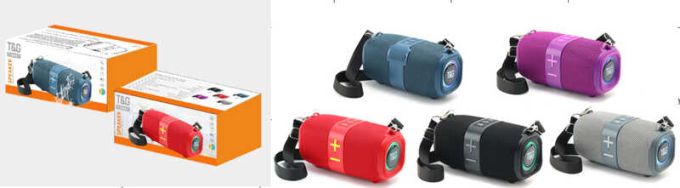 Колонка C 77903 (40) 5 кольорів, Bluetooth V 5.3, підсвічування, мікрофон, підтримка TF-карти, TWS, роз’єми AUX, type-С, USB, вбудований акумулятор 3,7V, в коробці, ВИДАЄТЬСЯ МІКС ВИДІВ