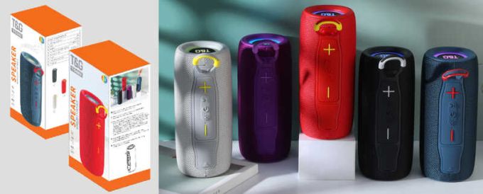 Колонка C 77907 (40) 5 кольорів, Bluetooth V 5.3, підсвічування, мікрофон, підтримка TF-карти, TWS, роз’єми AUX, type-С, USB, вбудований акумулятор 3,7V, в коробці, ВИДАЄТЬСЯ МІКС ВИДІВ