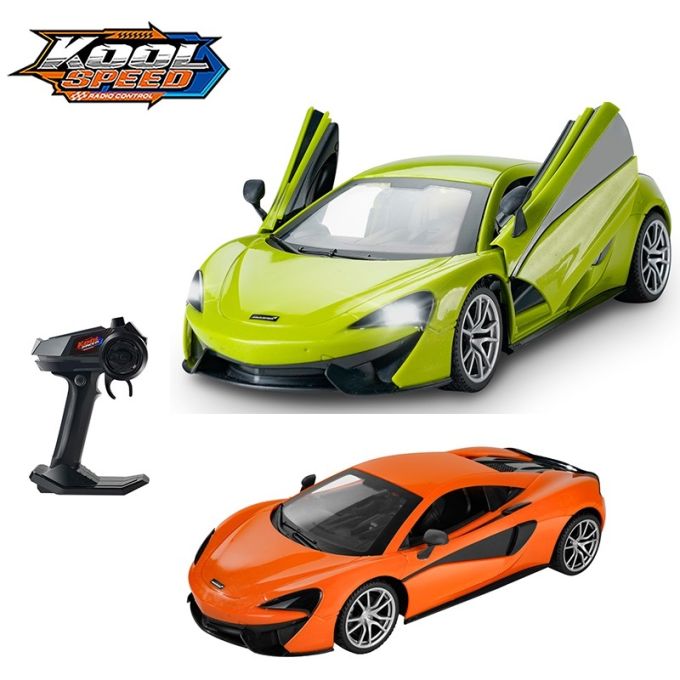 Машинка на радіокеруванні "McLaren" на батарейках оливкова/оранжева (44,5x21,5x18,5 см)/Kool Speed