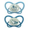 Пустушка "Мій метелик НІЧ" Синій (силікон) 5 - 18 місяців (2шт. + футляр-стерилізатор)