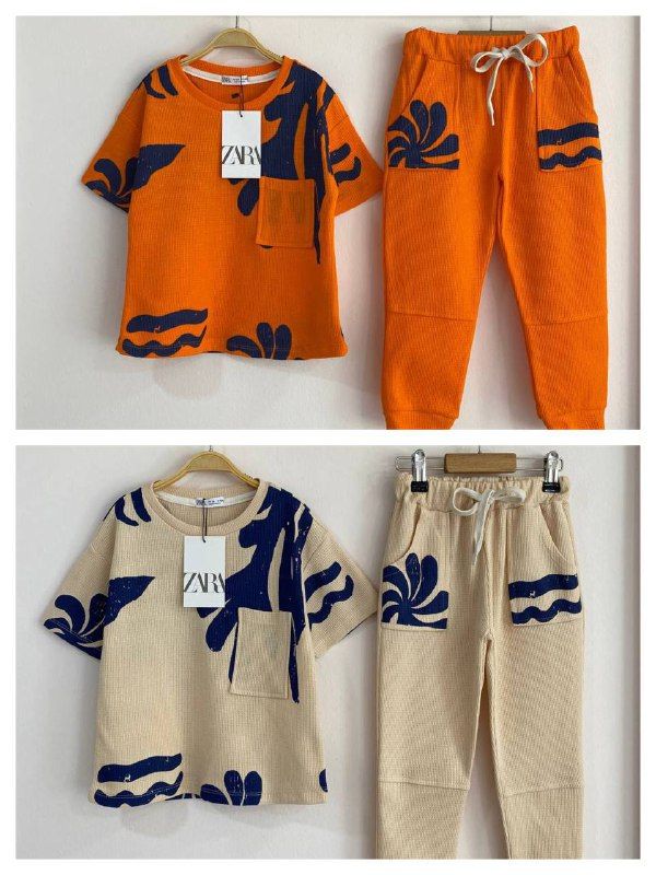 Костюм штани+футболка Zara вафельний