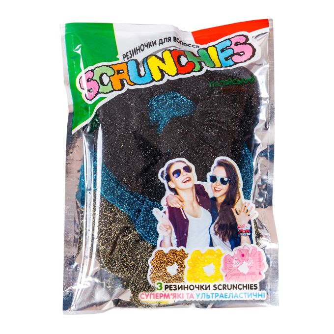Резиночки для волосся SCRUNCHIES Класичні до школи