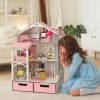 Ляльковий будиночок NestWood Смарт Хаус з ліфтом та органайзером для ЛОЛ з меблями Рожевий (kdl011op)