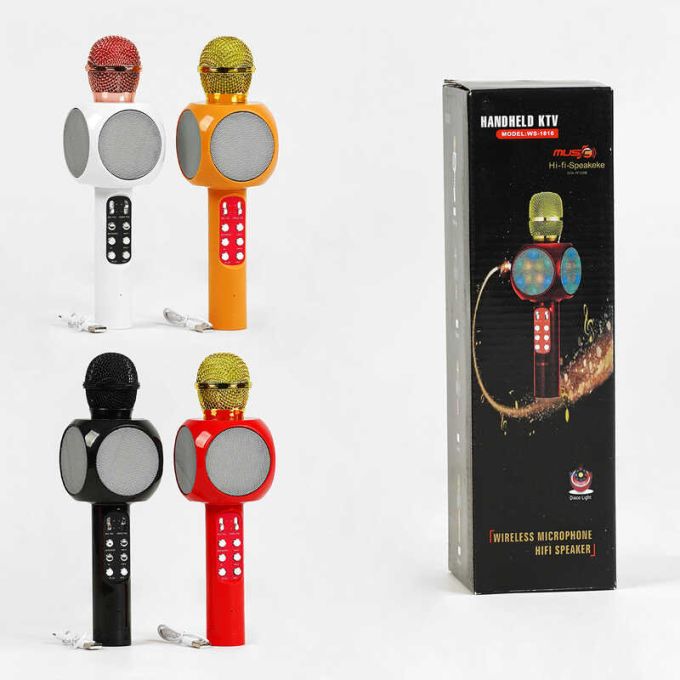 Мікрофон С 60086 , караоке, bluetooth, USB, колонка, в коробці
