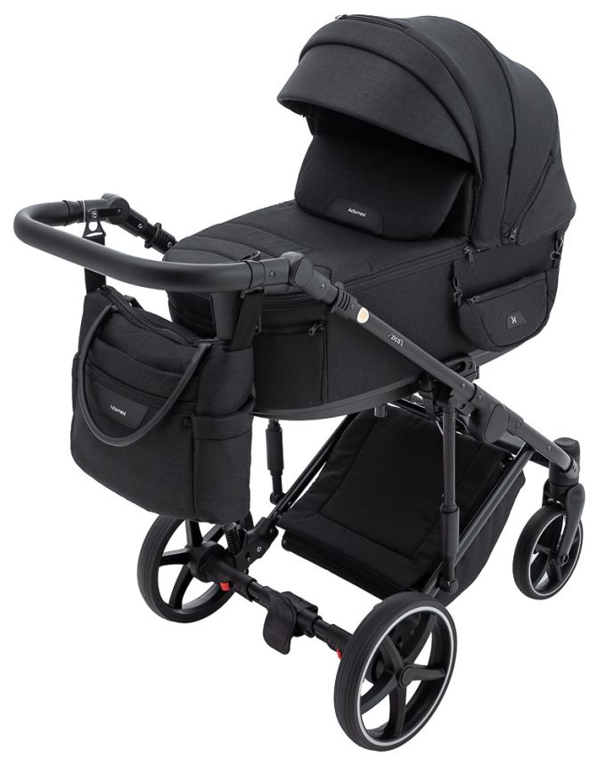 Коляска 2 в 1 Adamex Zico Lux TK-53 чорний
