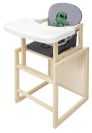 Стільчик-трансформер Babyroom Пеппі-260 слонова кістка сірий / графіт (крокодил)
