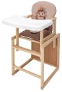 Стільчик-трансформер Babyroom Пеппі-230 eko капучино / шоколад (їжачок, квіти)