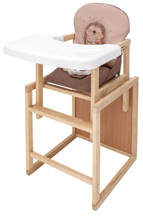 Стільчик-трансформер Babyroom Пеппі-230 eko капучино / шоколад (їжачок, серця)