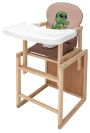 Стільчик-трансформер Babyroom Пеппі-230 eko капучино / шоколад (крокодил)