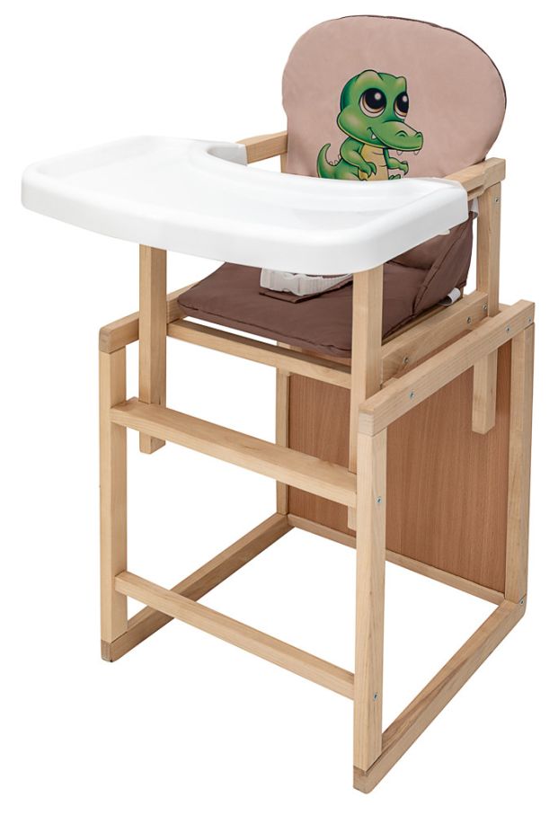 Стільчик-трансформер Babyroom Пеппі-230 eko капучино / шоколад (крокодил)