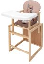 Стільчик-трансформер Babyroom Пеппі-230 eko капучино / шоколад (сова)