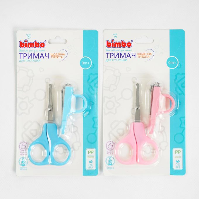 гр Ножиці 77250 (288) "Bimbo" 2 кольори, щипці, на листі