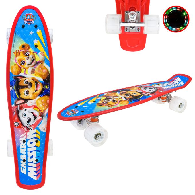 Пенні борд  арт. PP2504 (8шт)  Paw Patrol 56*15 см, колеса PU світло 56х15х13 см