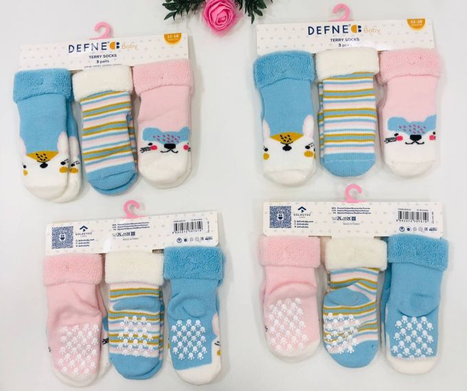 Махрові шкарпетки DEFNE Baby 5-6р K012-23 ціна за 1 пару