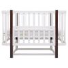 Ліжко Babyroom Місяць LU-2 маятник  білий / венге