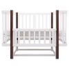 Ліжко Babyroom Місяць LU-2 маятник  білий / венге