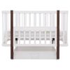 Ліжко Babyroom Місяць LU-3 маятник, шухляда  білий / венге