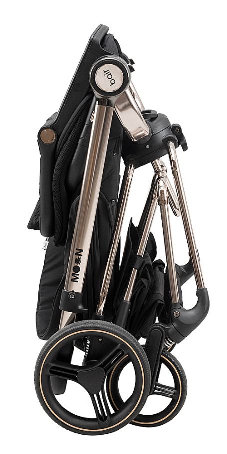 Коляска 2 в 1 Bair Moon Gold Edition MG-01 чорний