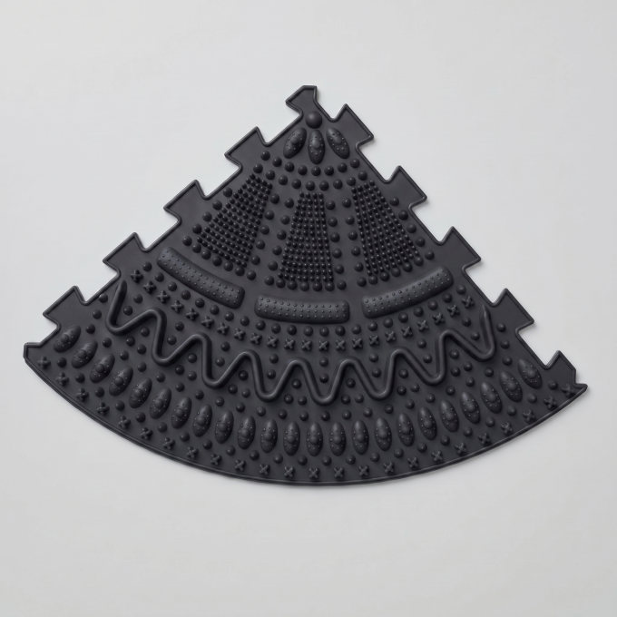 Килимок масажний Ortek "Колючки" 1 сектор Графітовий 35x25 см