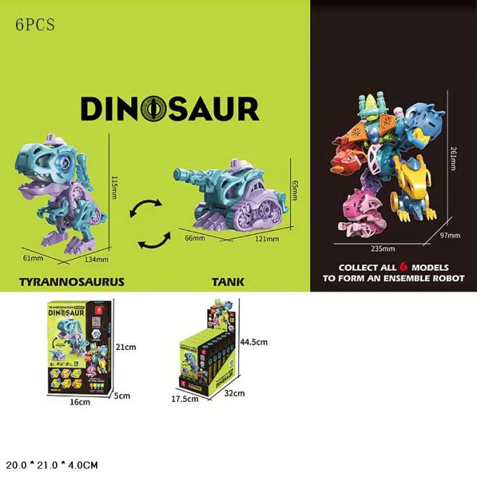 Робот арт. ECXP2303-A (48шт)  батар 6шт у дисплей боксі 30*21*4см , ціна за шт.