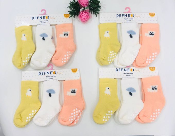 Махрові шкарпетки DEFNE Baby 12-18м K014-23 ціна за 1 пару