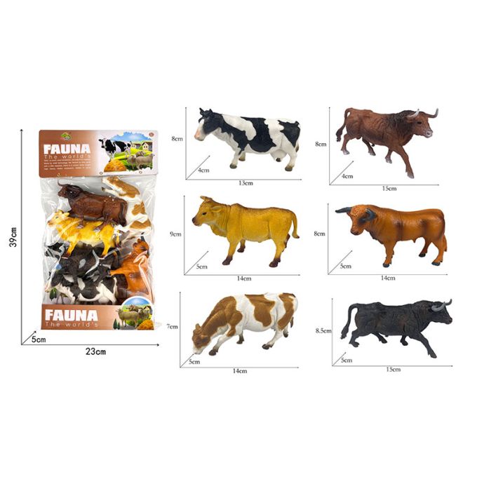 Тварини свійськи арт. NC7-006F (48шт/2) у пакеті 35*23*5см.