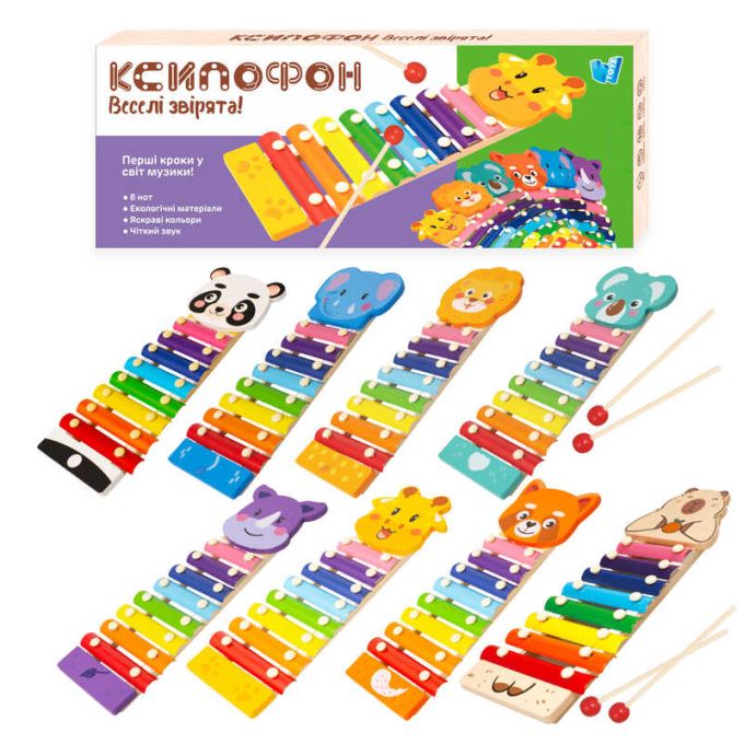 Ксилофон 35692 "WToys", “Тварини”, дерев’яний