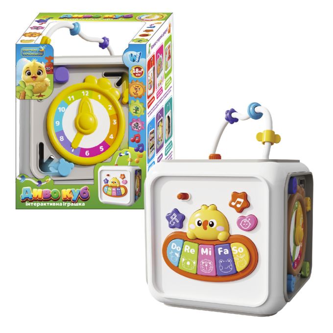 Музичний куб 25462 (18/2) "WToys", УКРАЇНСЬКЕ ОЗВУЧУВАННЯ, пісні, казки, загадки, пальчикові ігри, в